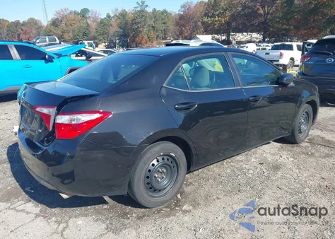 2015 Toyota Corolla Le из США, поврежденный, VIN 5YFBURHE8FP251879